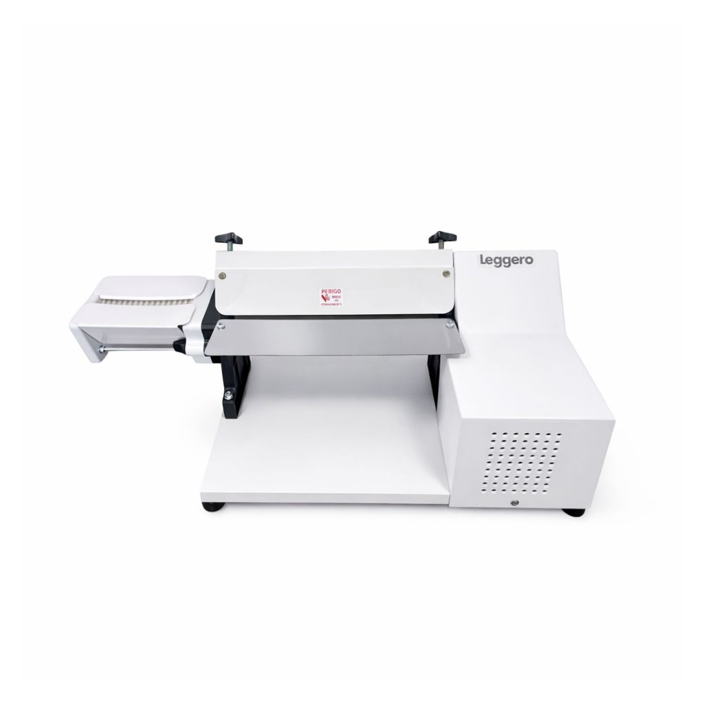 Cilindro Laminador Elétrico 28cm Massas Pão Cortador Talharim Branco Leggero