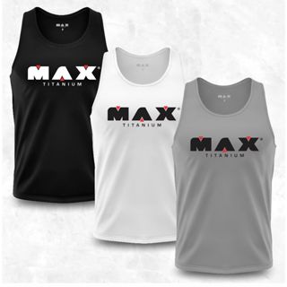Kit Regatas Max Titanium Dry Fit - Academia - Treino - Crossfit - Musculação em Oferta na Shopee