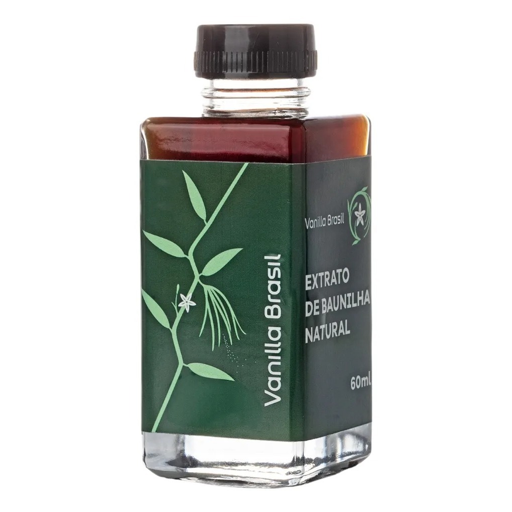 Extrato de Baunilha Natural Concentrado Especial Culinária Confeitaria Doceria Vanilla Brasil 60ml em Oferta na Shopee