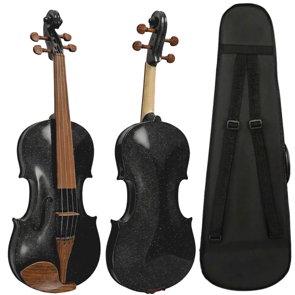 Violino 4/4 Profissional Luthier Ajustado Konig Brilho Completo Estojo Arco Preto em Oferta na Shopee