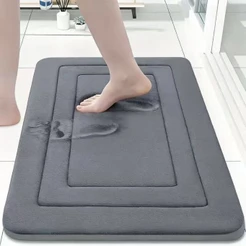 Tapete De Banheiro Soft Macio Secagem Rápida espuma com memória 60x40cm Tapete sala