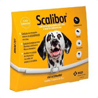 Scalibor Coleira Para Cães Tamanho Grande/65CM Anti Pulgas, Carrapatos E Leishmaniose - MSD ORIGINAL em Oferta na Shopee