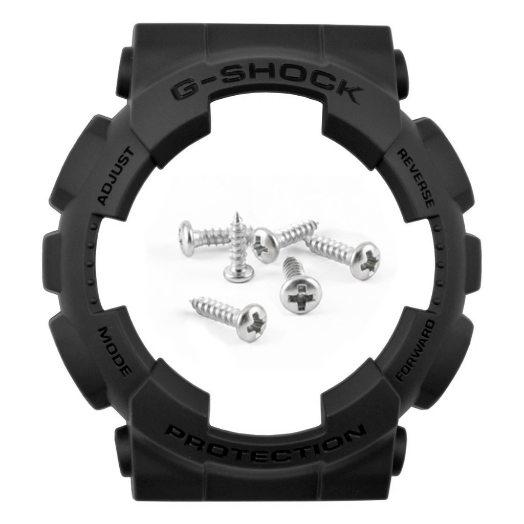 Capa Bezel Bumper de Reposição para G-Shock Borracha Preto GMA-S140 GA-110B Ga100 Ga110 Ga120 Ga140