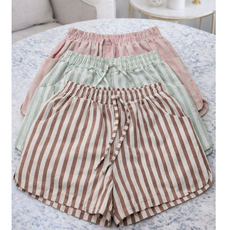 Kit 2 Shorts Feminino Linho Cintura Alta em Oferta na Shopee