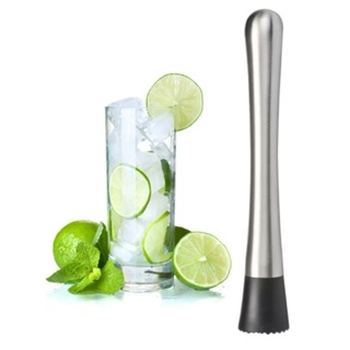 Socador De Caipirinha Inox Macerador Frutas Gelo Drink Barman Profissional 21cm em Oferta na Shopee