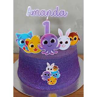 Topo de Bolo BOLOFOFOS - ANIVERSÁRIO/DECORAÇÃO/PERSONALIZADO - PARTE EM CAMADAS