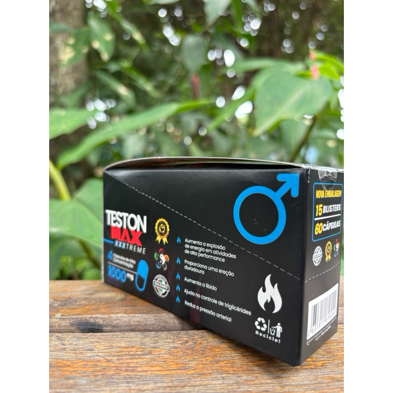 Teston Max XXXtreme 1000mg 60caps em Oferta na Shopee