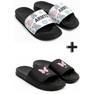 Kit 2 Pares Chinelo Slide Feminino Macio Estiloso Moda Praia