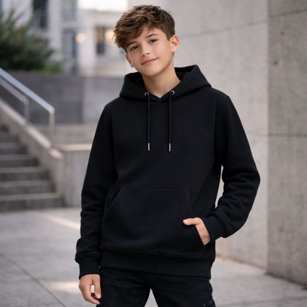 Casaco de Moletom Infantil Blusa Com Capuz  Unissex Menino Menina Promoção