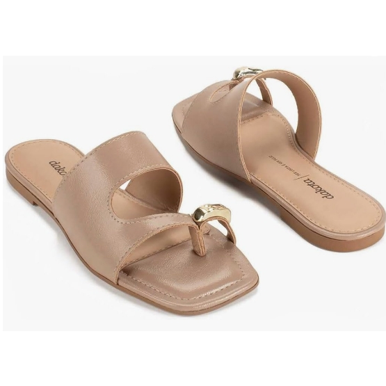 Chinelo Rasteira Rasteirinha Dakota - TAMANHO 37 - Feminino Sintético com Detalhe no Dedo - tendencia moda 2026