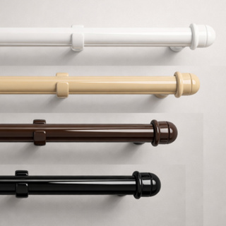 Varão de Cortina Simples 1 metro, 1,5 metro, 2 metros, 2,4 metros e 3 metros -19mm Todas Cores em Oferta na Shopee