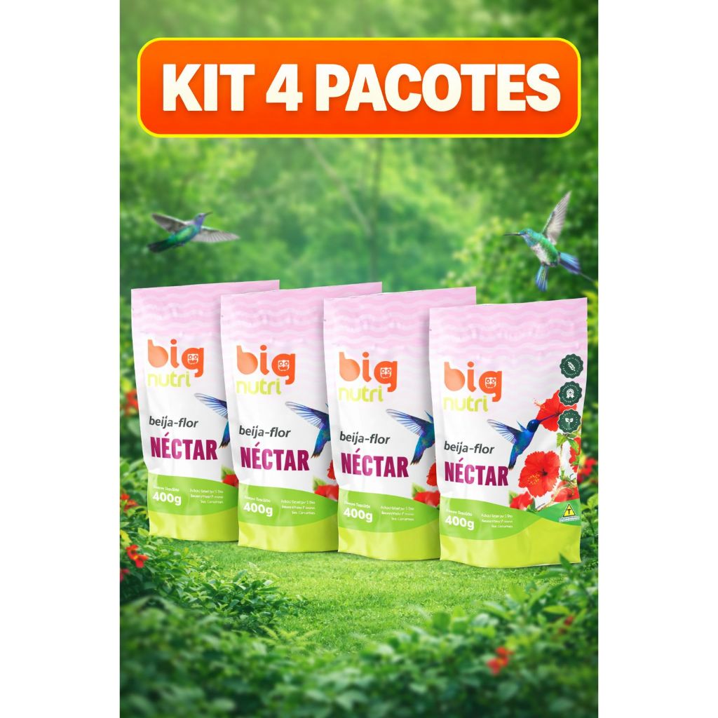 Kit 4 Néctar Beija flor 400G ( 4 x 400G )