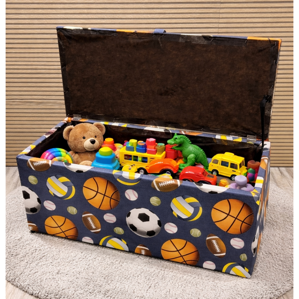 Puff Baú Organizador De Calçados 90 CM COMPRIMENTO