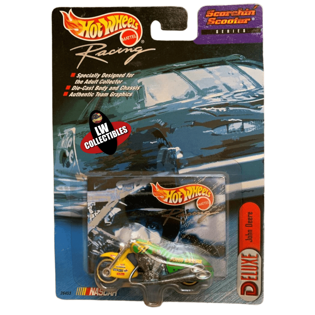 Hot Wheels Racing Scorchin' Scooter Series Deluxe John Deere Nascar Nova Lacrada Escala 1/64