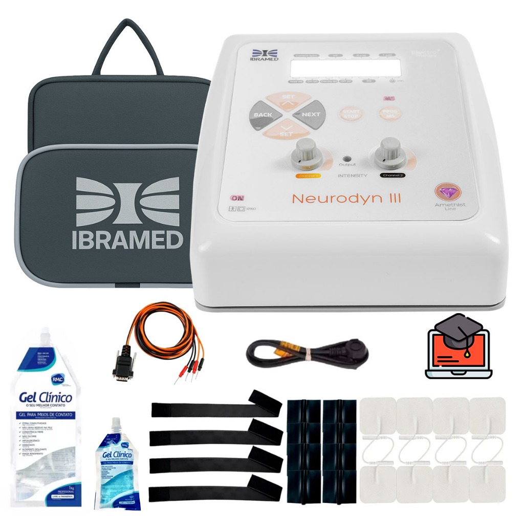 Neurodyn III Eletroestimulador com Acessórios Ibramed