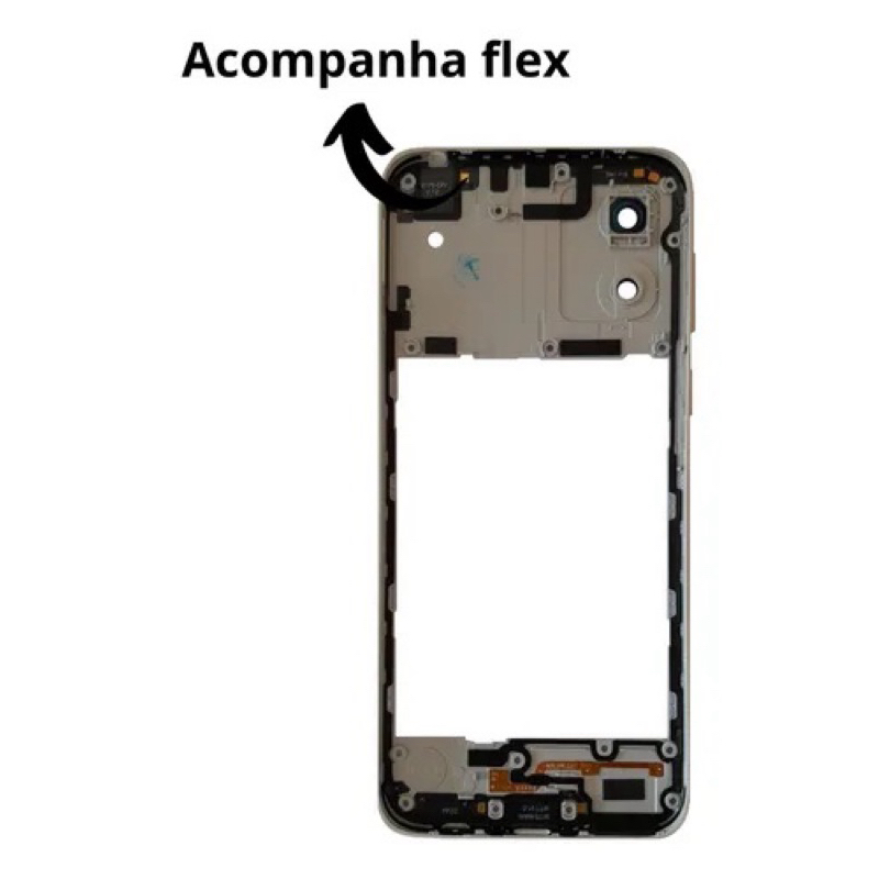 Aro Chassi Motorola Moto E13 Carcaça Central Moldura Frame Alta Qualidade