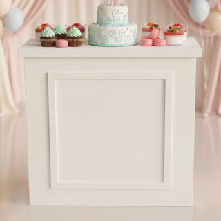 Cômoda Quadrada MDF Branca Decorativa para Festas Eventos e Decoração em Oferta na Shopee