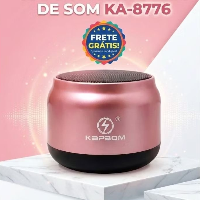 Mini Caixa de Som Compacta Portátil 3W Kapbom KA-8776