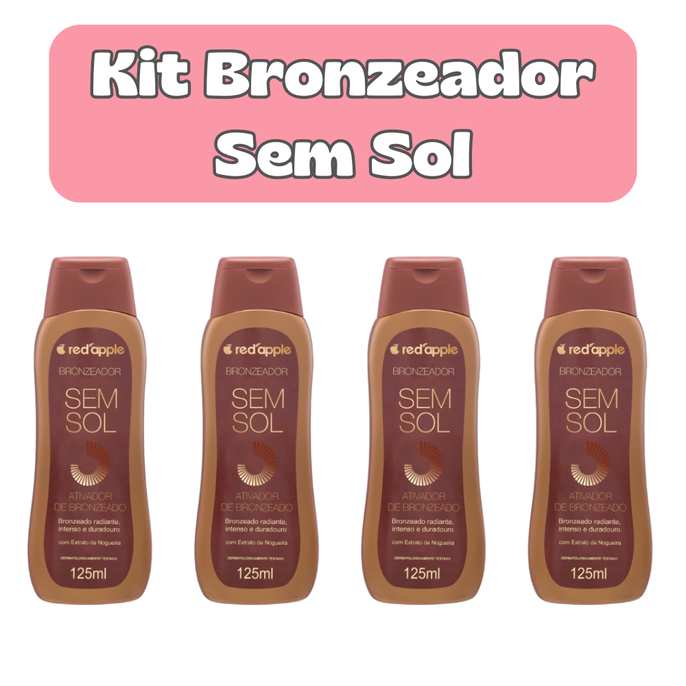 BRONZEADOR Sem Sol Red Apple Bronzeado Natural Hidratante em Oferta na Shopee