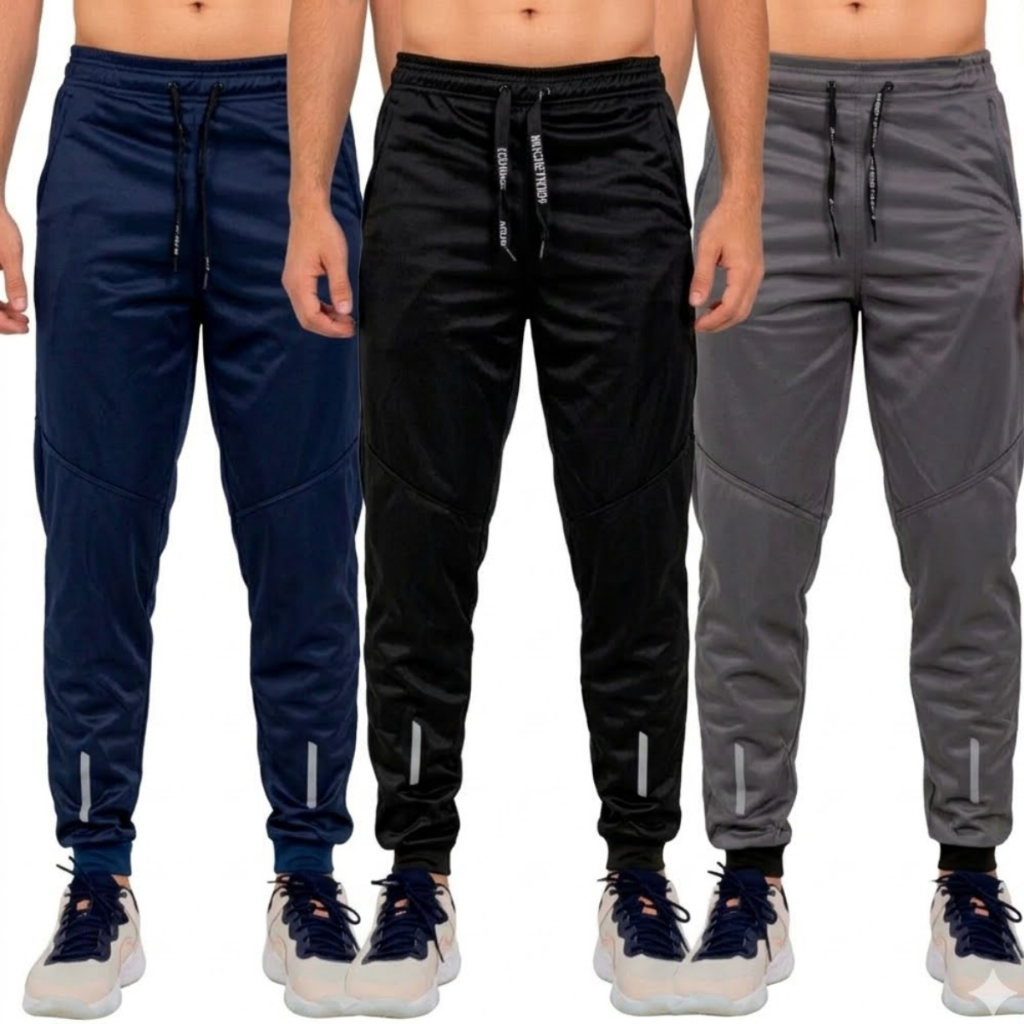 Kit 3 Calça Masculina Jogger Chimpa Esportiva Academia Skinny Confortável