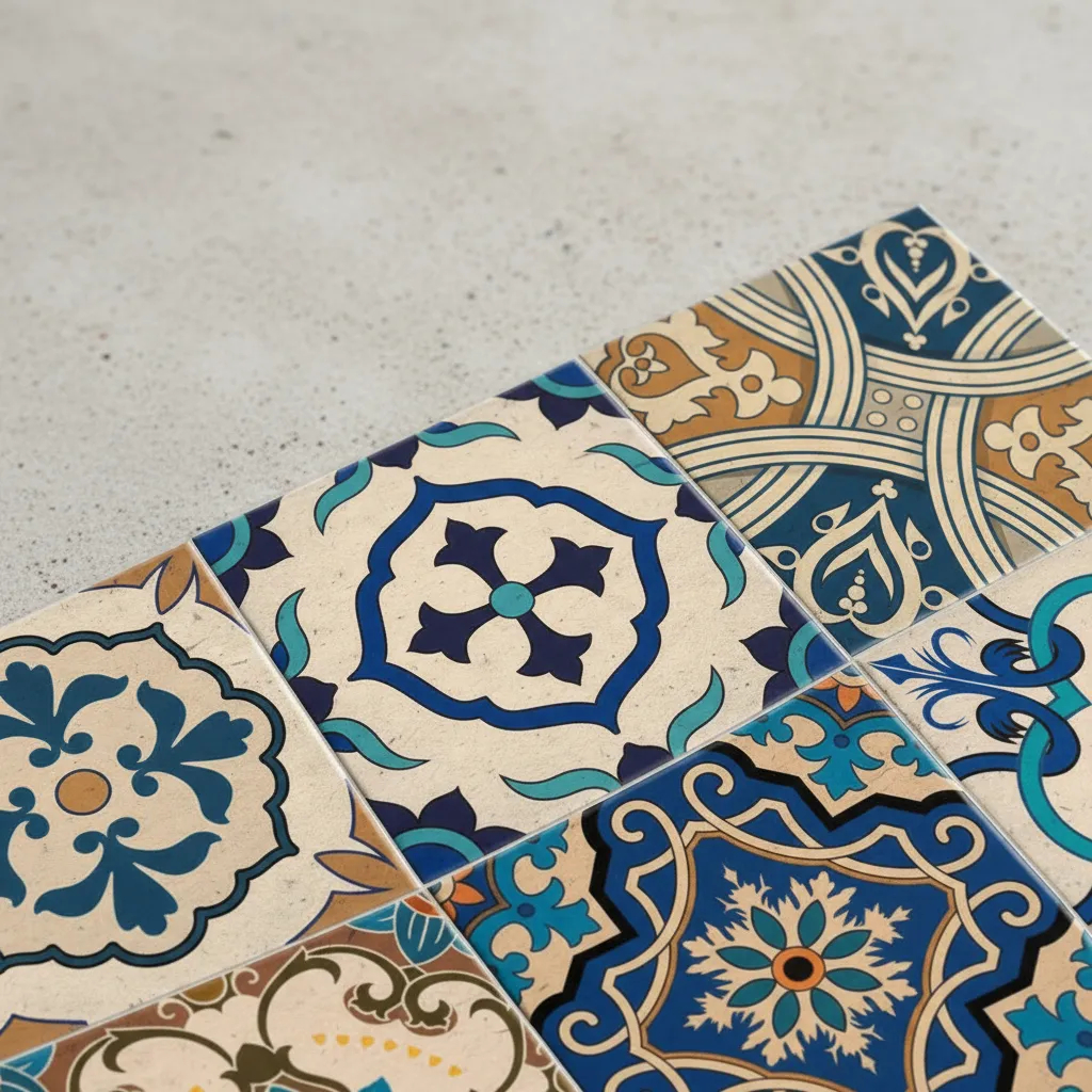 Azulejos Decorativos Estoril Estilo Português Kit Com 9 Peças de 15x15cm. em Oferta na Shopee