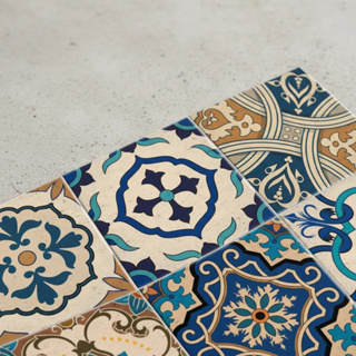 Azulejos Decorativos Estoril Estilo Português Kit Com 9 Peças de 15x15cm. em Oferta na Shopee