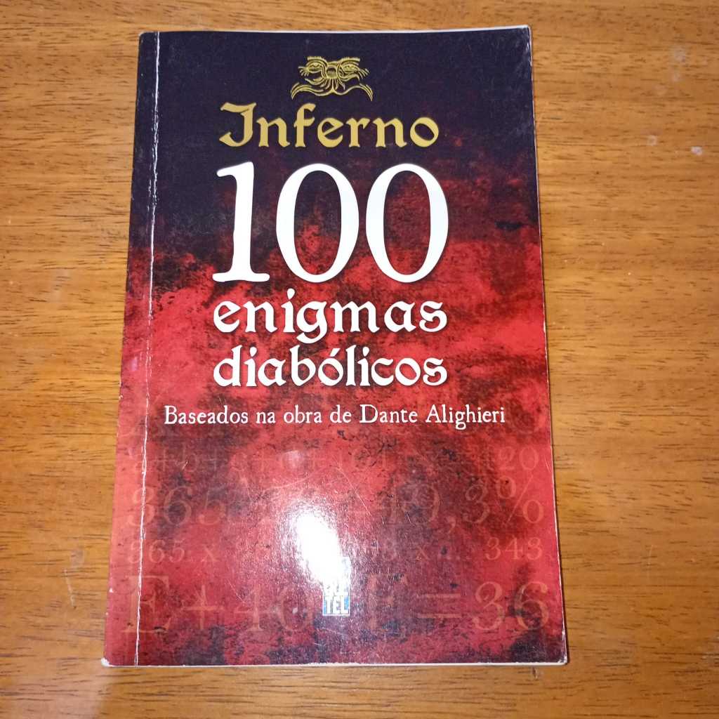 Livro Inferno Cem Enigmas Diabólicos Baseados na Obra de Dante Alighieri