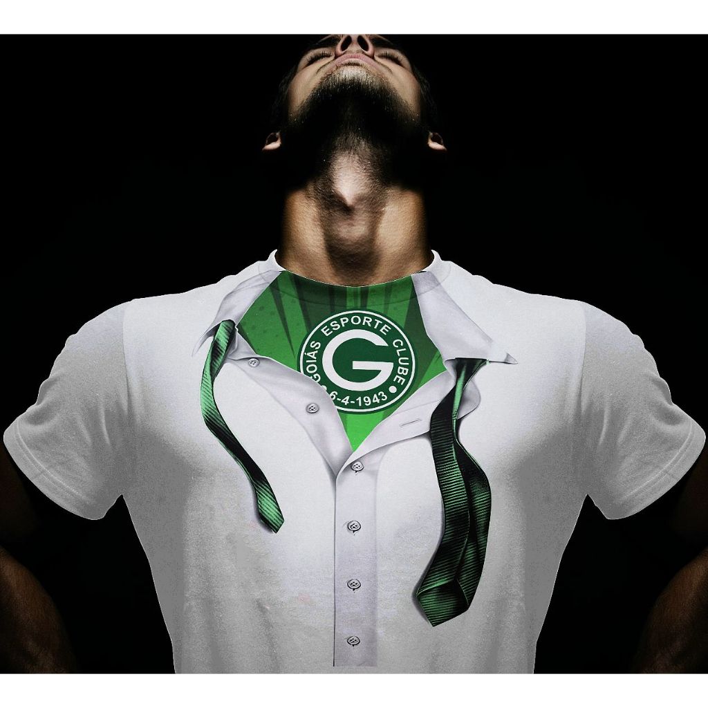 Camiseta 100% Poliéster Time do Goiás / Camisa Verdão / Blusa Verdão Esmeraldino