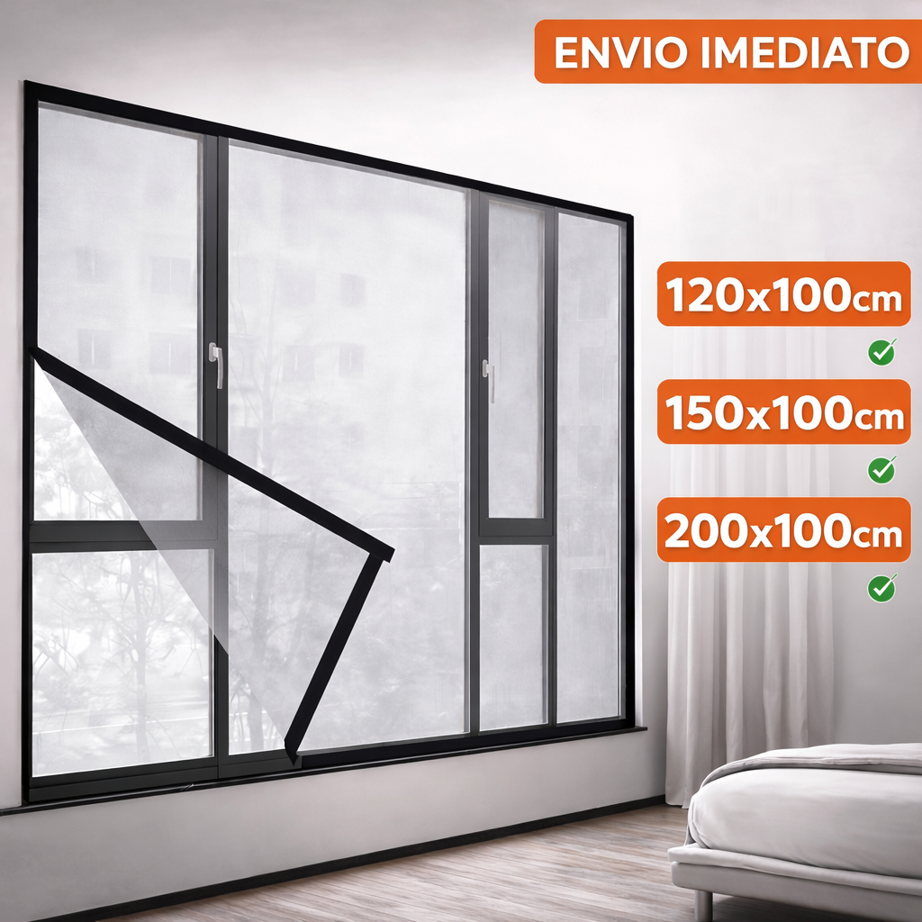 Tela Mosquiteiro Fibra de Vidro Velcro Janela Fácil Instalar 120x100 150x100 200x100 1,2 1,5 2,0 em Oferta na Shopee