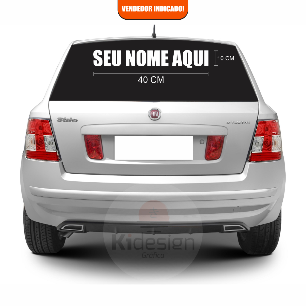 adesivo personalizado de nome ou frase, nos passe a escrita pelo chat em Oferta na Shopee