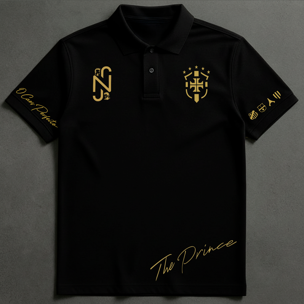 Camisa com Gola camiseta Neymar Junior Edição The Prince Esportiva Menino Ney 100% ALGODÃO em Oferta na Shopee