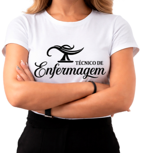 Camisetas personalizadas enfermagem, técnico em enfermagem - baby look ao plus size feminino e masculino