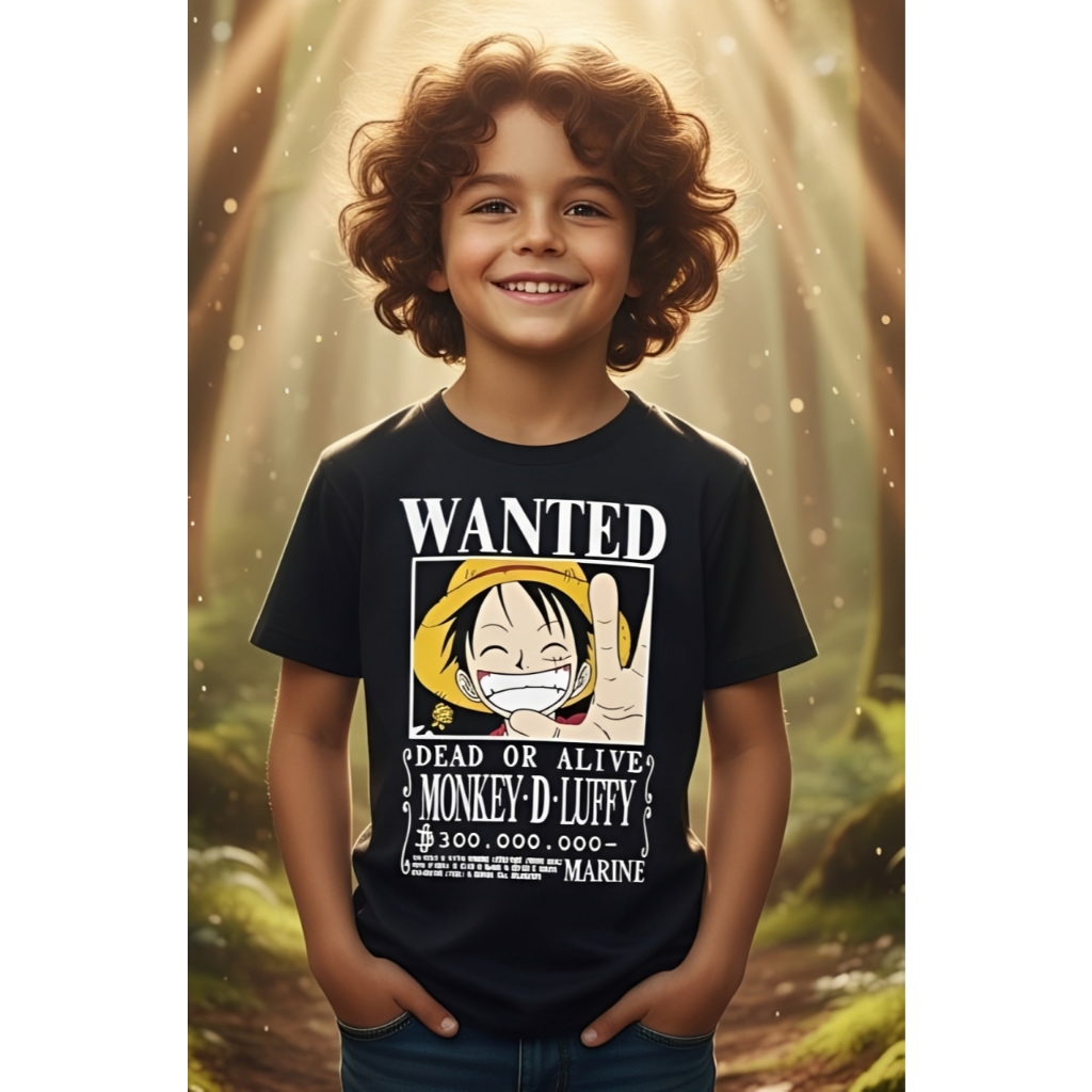 Camiseta infantil algodao Luffy chapeu de palha zoro chopper gear 5 one piece Promocao em Oferta na Shopee