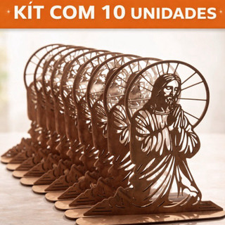 Kit 10 Imagens de Jesus Cristo em MDF 3mm | Decoração Religiosa Corte a Laser | Envio Rápido