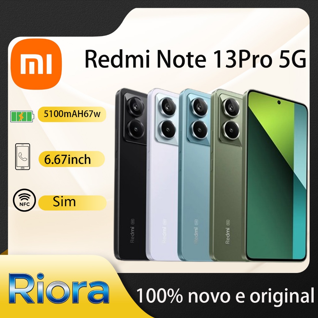 Original Xiaomi Redmi Note 13 Pro 5g Snapdragon 7s Gen2 Smartphone 6,67" Nfc 5100mAh Global - Miniatura 2