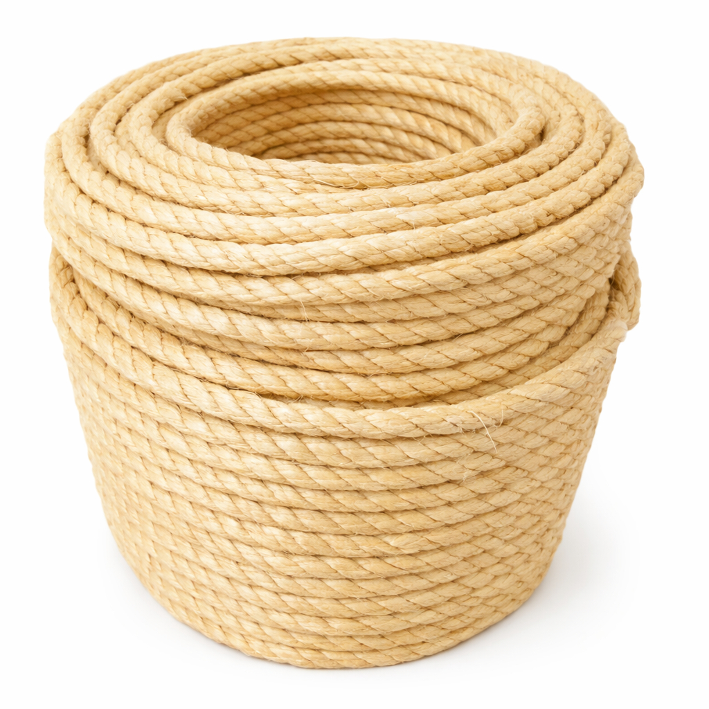 Corda Sisal Natural 10mm Resistente Artesanato Decoração Arranhador Pet Jardim Náutico