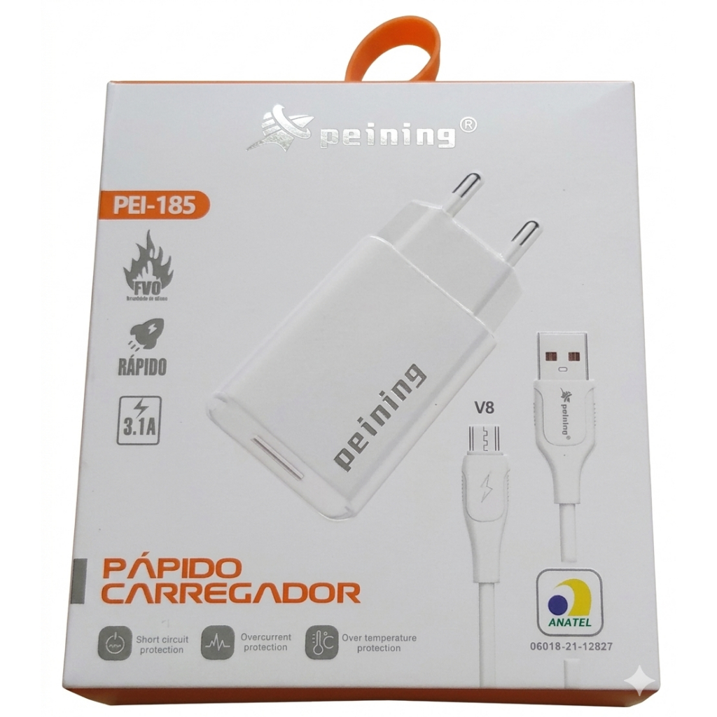 Carregador Rápido Peining PEI-185, 3.1A