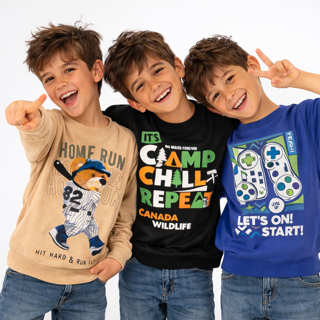 Kit Com 3 Blusas Inverno Infantil Menino 2 Ao 16 Envio Rápido Sortido