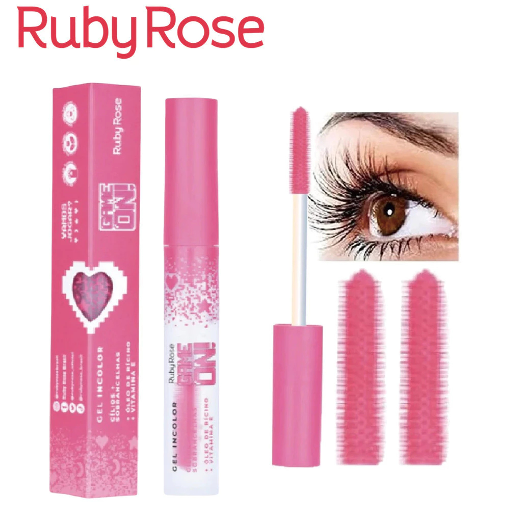 Gel incolor Cílios + Sobrancelhas Game On Ruby Rose em Oferta na Shopee