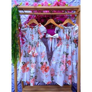 vestido evangelico- juvenil-infantil-manga corta estampada +lazo de presente corto em Oferta na Shopee