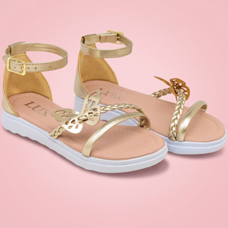 Sandália Infantil Menina Feminina 28 ao 36 Trança Ponta e Fivela Confortável em Oferta na Shopee