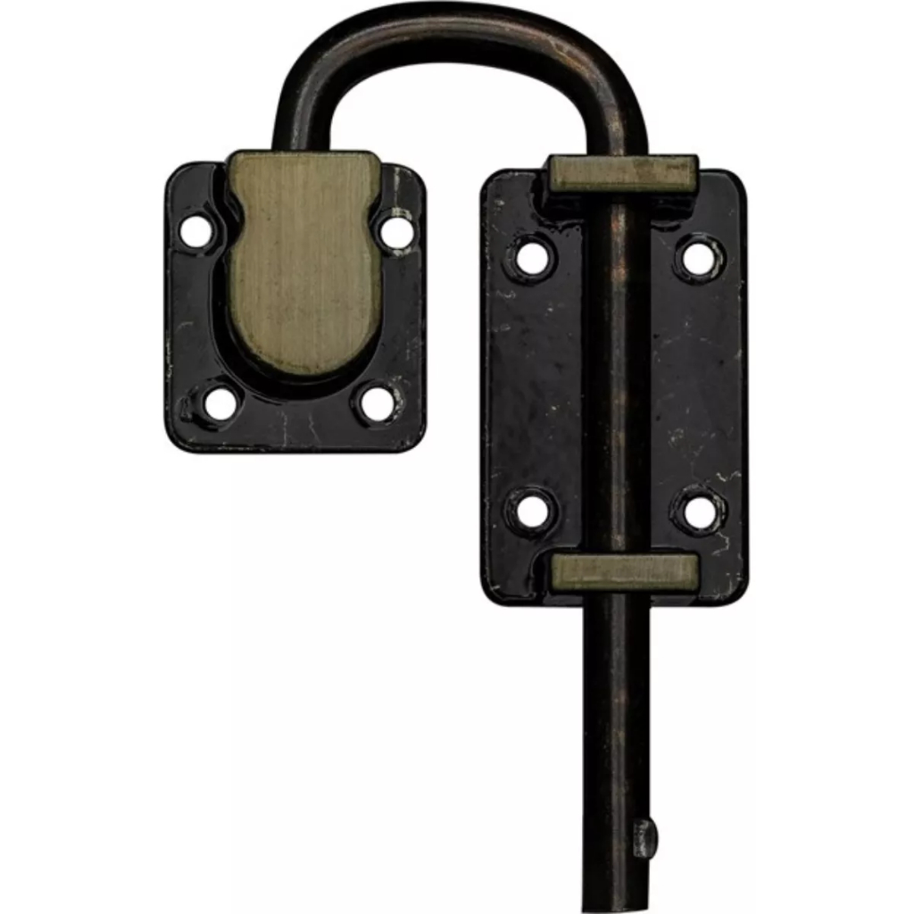 TRINCO P/ PORTA CAMARÃO MADEIRA DOURADO ESCURO TRAVA FECHO C/ PARAFUSO INSTALAÇÃO MANUTENÇÃO