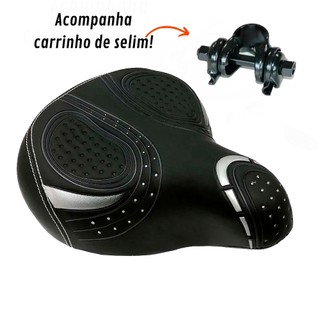 Selim De Bicicleta Bike Banco Com Molas Confortável Anatômico 270 X 230MM