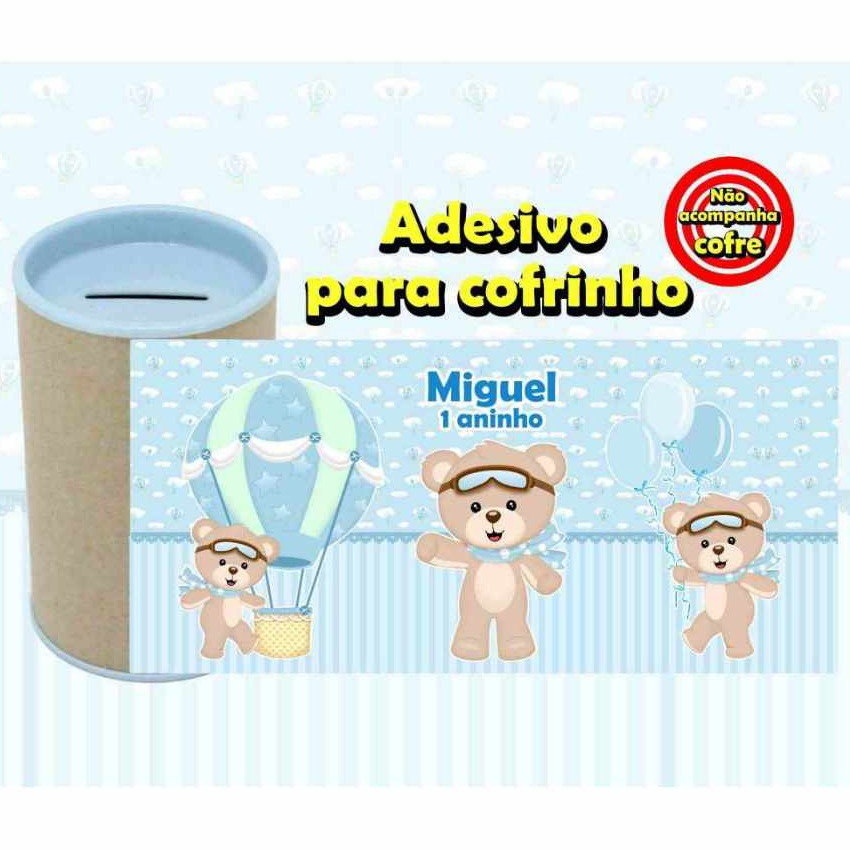 ADESIVOS PARA COFRINHOS URSINHO BALOEIRO/rotulo de cofrinhos ursinho baleiro ou baloeiro  para lembrancinhas