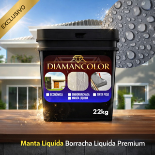 Tinta Emborrachada Liquida 22Kg Diamancolor - Resistente Isolante Térmico Manta Lavavel Efeito Fosco em Oferta na Shopee
