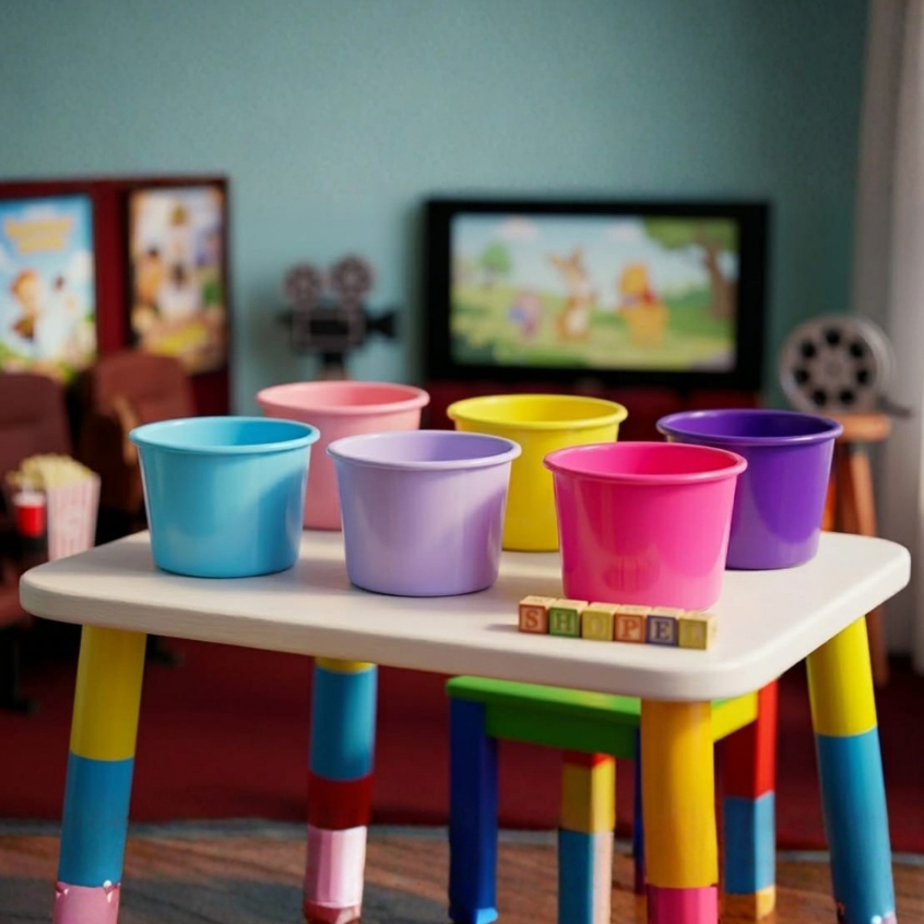 KIT 10 BALDES DE PIPOCA 1,5L PP PARA PERSONALIZAR ADESIVAR FESTA em Oferta na Shopee