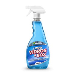 Limpa Vidros e Box ProVita 500ml – Limpeza, Brilho Sem Manchas para Janelas e Espelhos