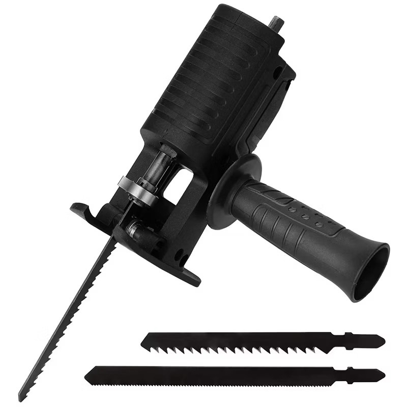 Adaptador Serra Portátil para Furadeira + 3 Lâminas | Corte Madeira, Metal e Plástico. Tipo TicoTico