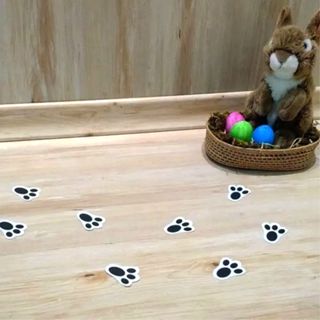 Adesivos Patinha de Coelho Caça aos Ovos de Páscoa - Recortado e Pronto pra Colar em Oferta na Shopee
