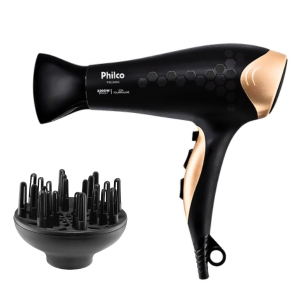 Secador de Cabelos Preto PSC2450 Philco Bivolt em Oferta na Shopee
